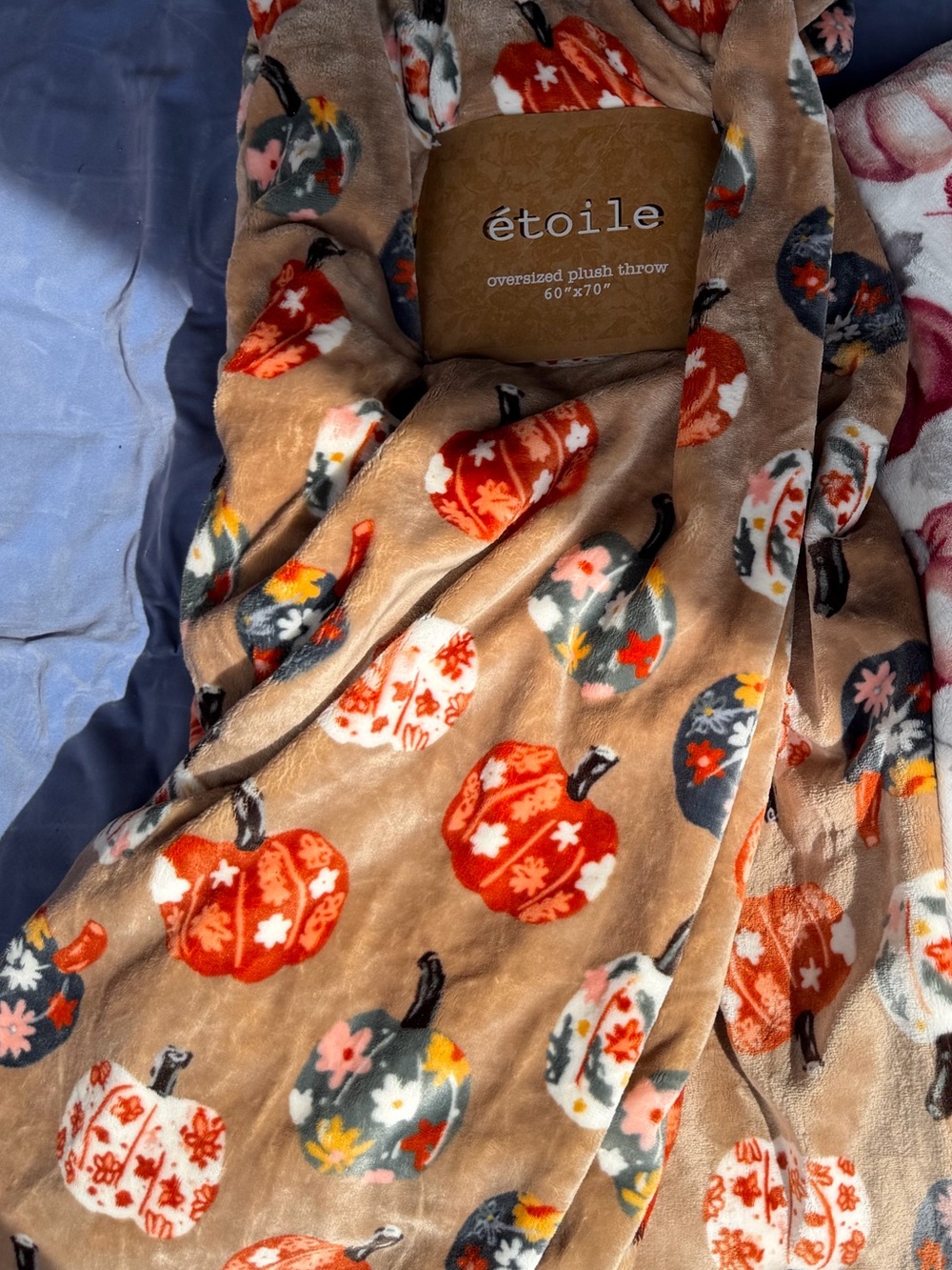 Deborah Connolly & étoile Pumpkins throw blanket new